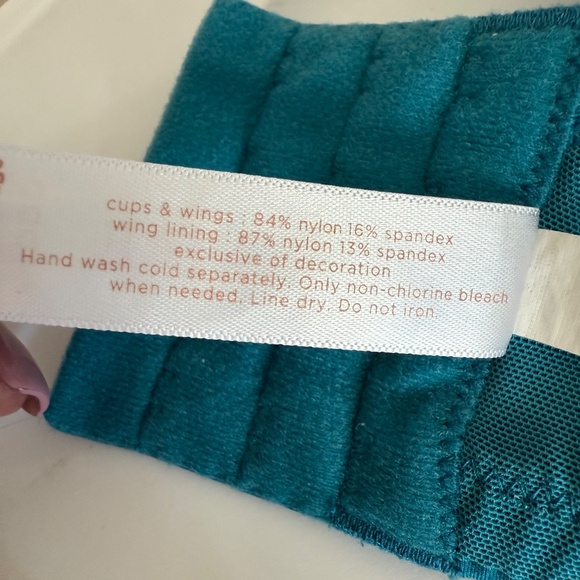 Cacique Lightly Lined Full Coverage Teal Blue  Bra Women's Size 44DDD - Picture 13 of 15